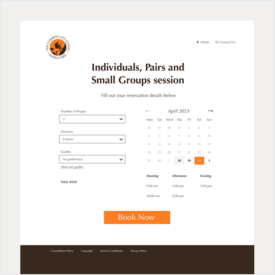 Web app para reservaciones - portada