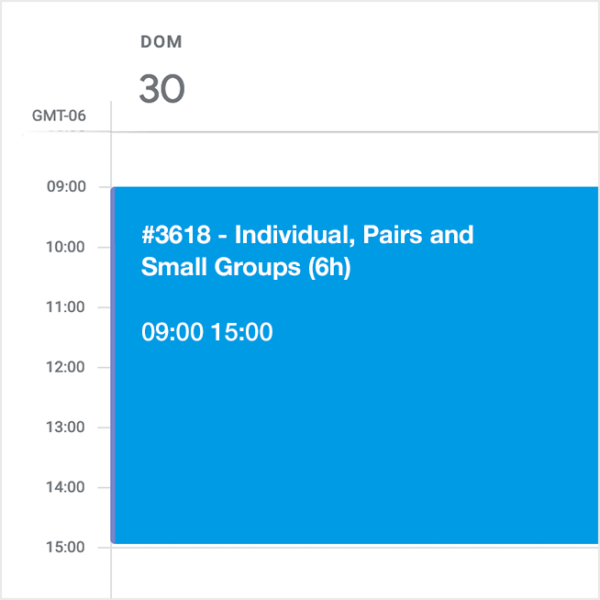 Reservación agregada a su calendario