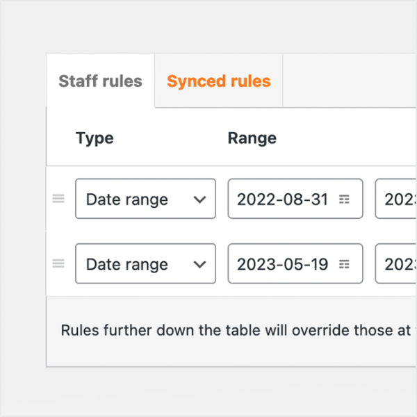 Staff de guias agrega su disponibilidad